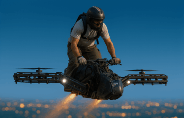 Man Built a Flying Motorcycle in His Garage