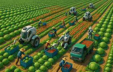 How China Uses Machines and Robots to Harvest Millions of Fruits and Vegetables