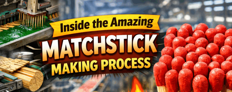 How Matchsticks Are Made in Factories