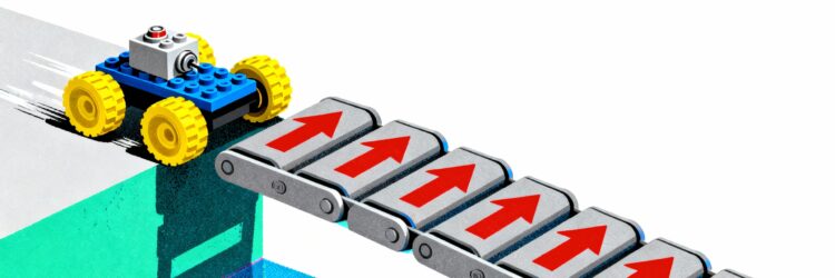 Lego Cars vs The Impossible Moving Bridge