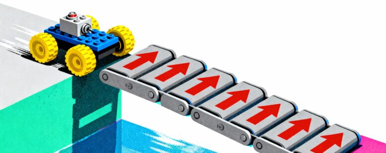 Lego Cars vs The Impossible Moving Bridge