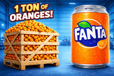 He Made a Giant Fanta From 1 Ton of Oranges