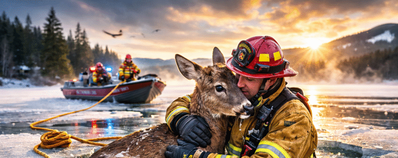 A Hug That Saved a Deer