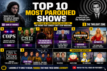 Top 10 Most Parodied TV Shows
