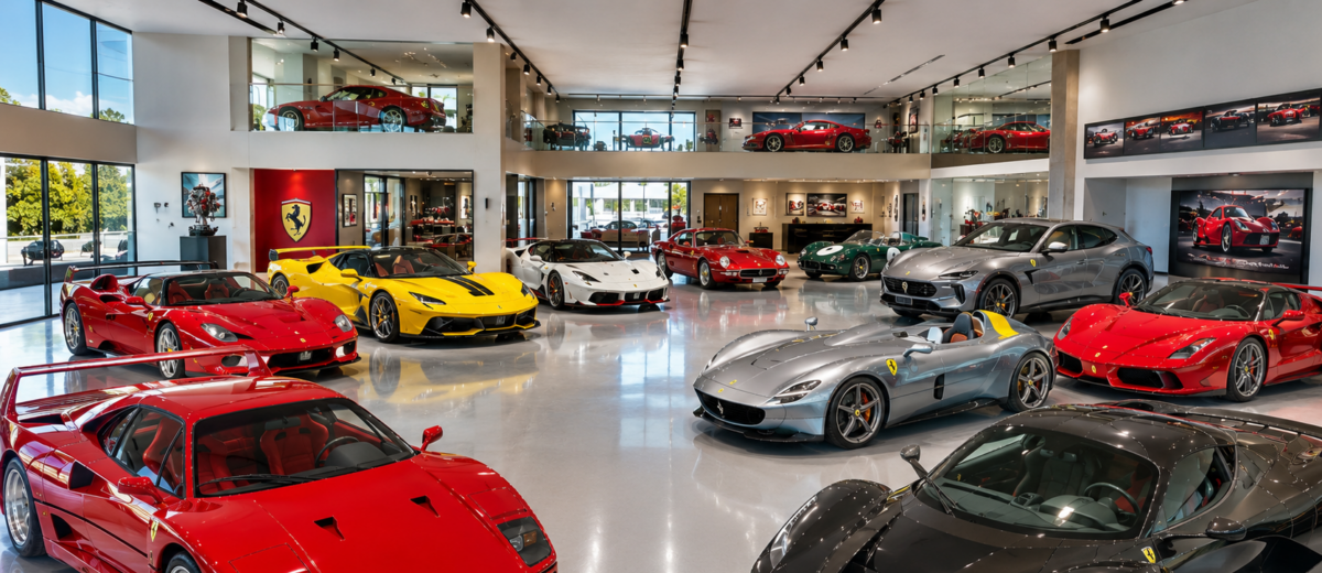 $200,000,000 Ferrari Garage