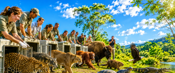 Animals Released Back Into the Wild