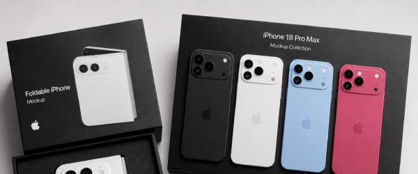 Upcoming iPhone 18 Pro Max and Fold Mockups