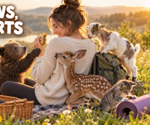 baby animals meet humans