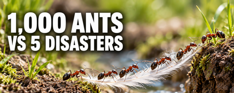 1,000 Ants Survive 5 Disasters