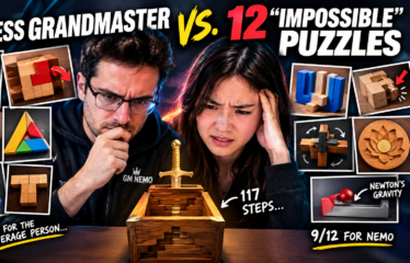 A Chess Grandmaster vs. 12 “Impossible” Puzzles
