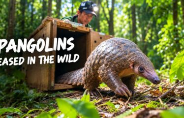 8 Pangolins Released in the Wild