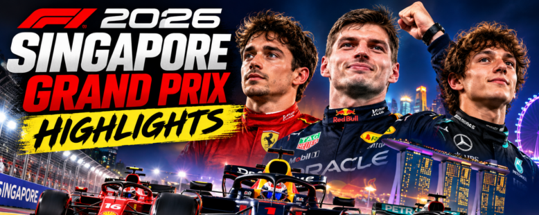 Max Verstappen Won the 20th 2026 Singapore Grand Prix