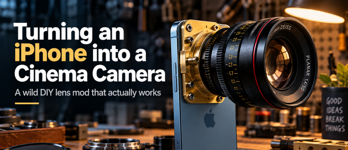 iPhone 13 Pro With a DSLR Lens